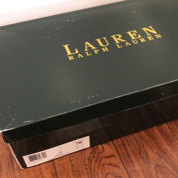 Ralph Lauren 7B Melora Dark Brown Burnished Calf Leather Boots - Picture 9 of 9